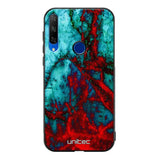 Honor 9X marmori suojakuoret - Blue Red Marble - Ei