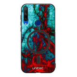 Honor 9X marmori suojakuoret - Blue Red Marble