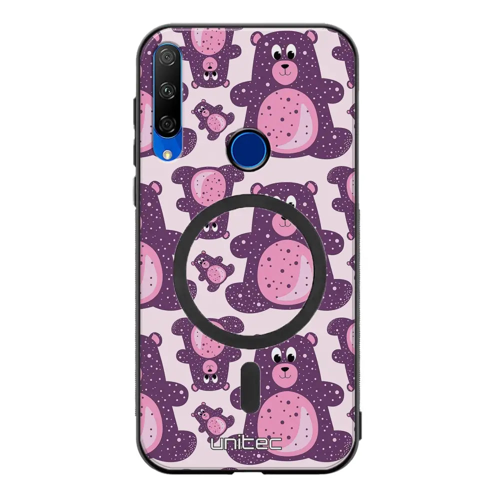 Honor 9X suojakuoret - Purple Teddy Bear