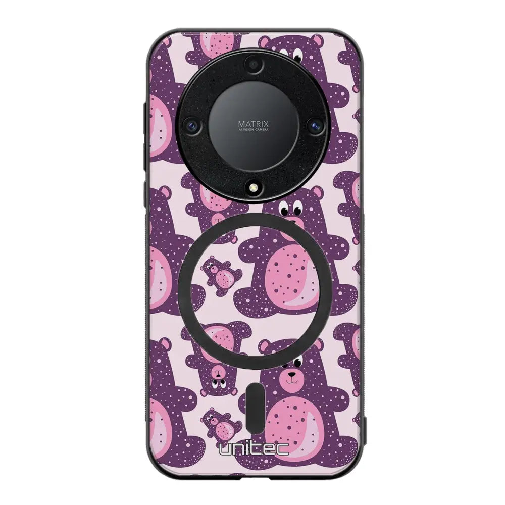 Honor Magic 5 Lite suojakuoret - Purple Teddy Bear
