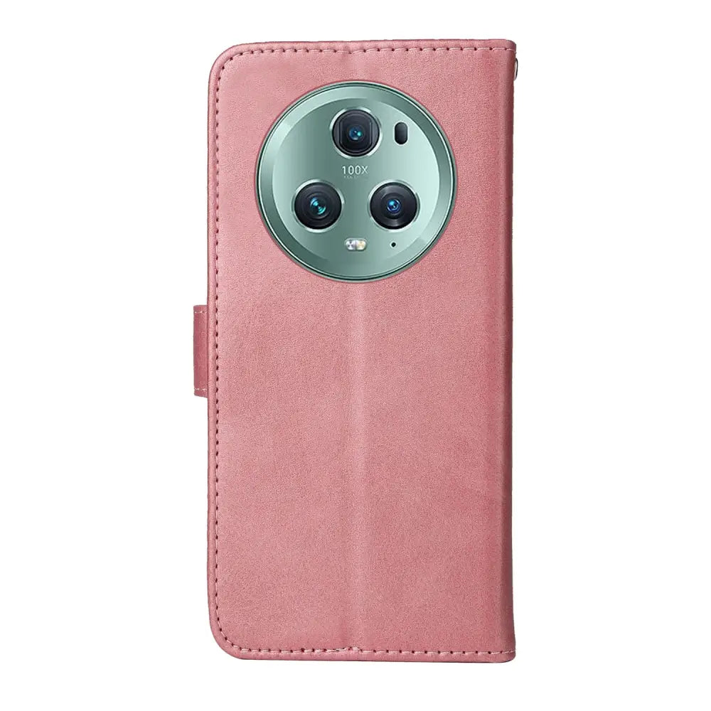 Honor Magic 5 Pro Lompakko Suojakuori – Ruusukulta