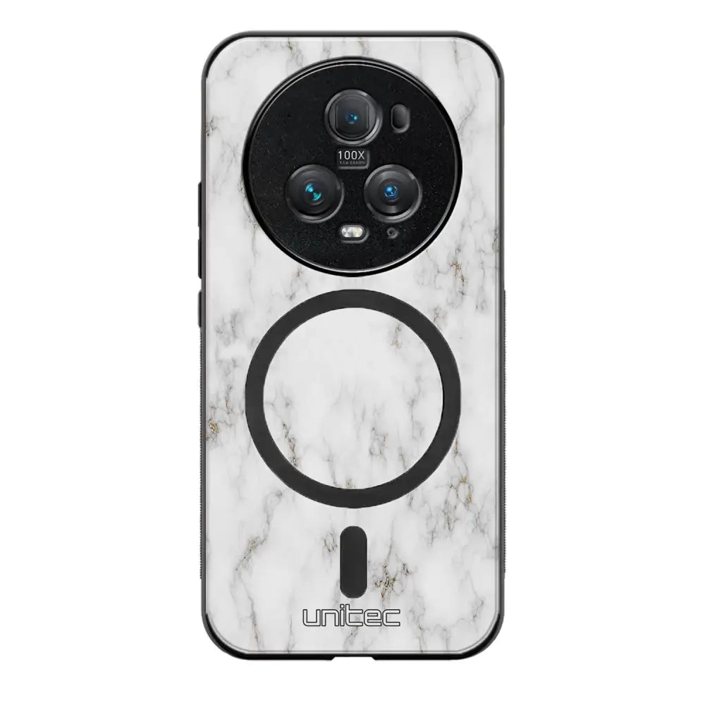 Honor Magic 5 Pro marmori suojakuoret - White Marble