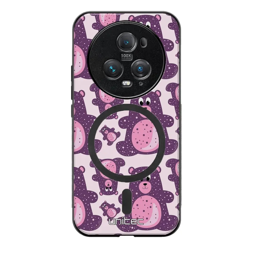 Honor Magic 5 Pro suojakuoret - Purple Teddy Bear