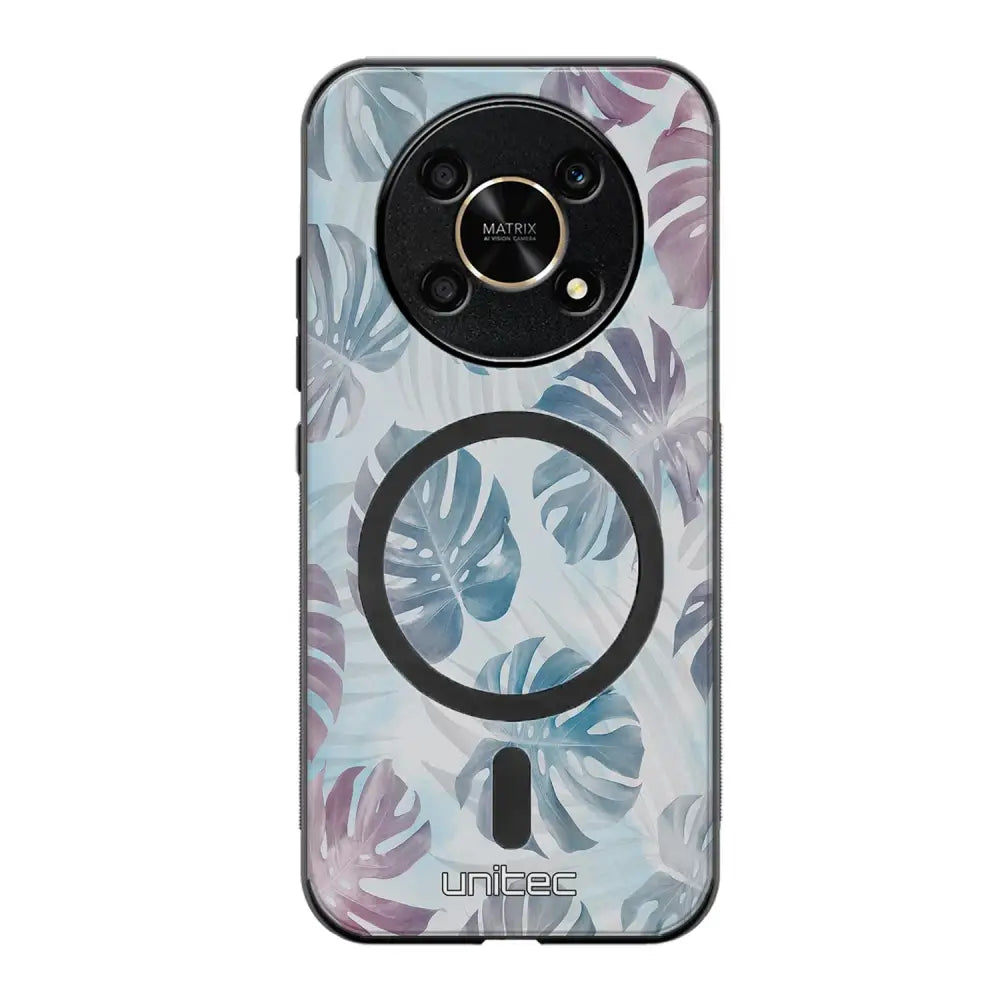 Honor Magic 6 Lite kukka suojakuoret - Monstera Texture