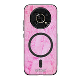 Honor Magic 6 Lite marmori suojakuoret - Light Pink Marble