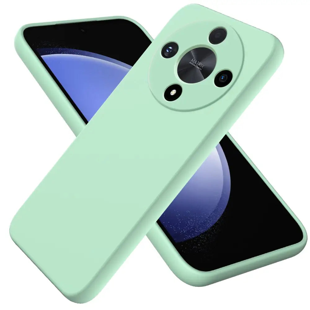 Honor Magic 6 Lite Silikoni suojakuori - Vihreä