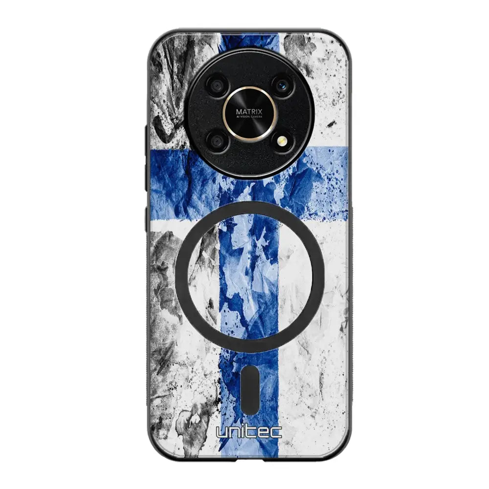 Honor Magic 6 Lite suojakuoret - Painted Finnish Flag