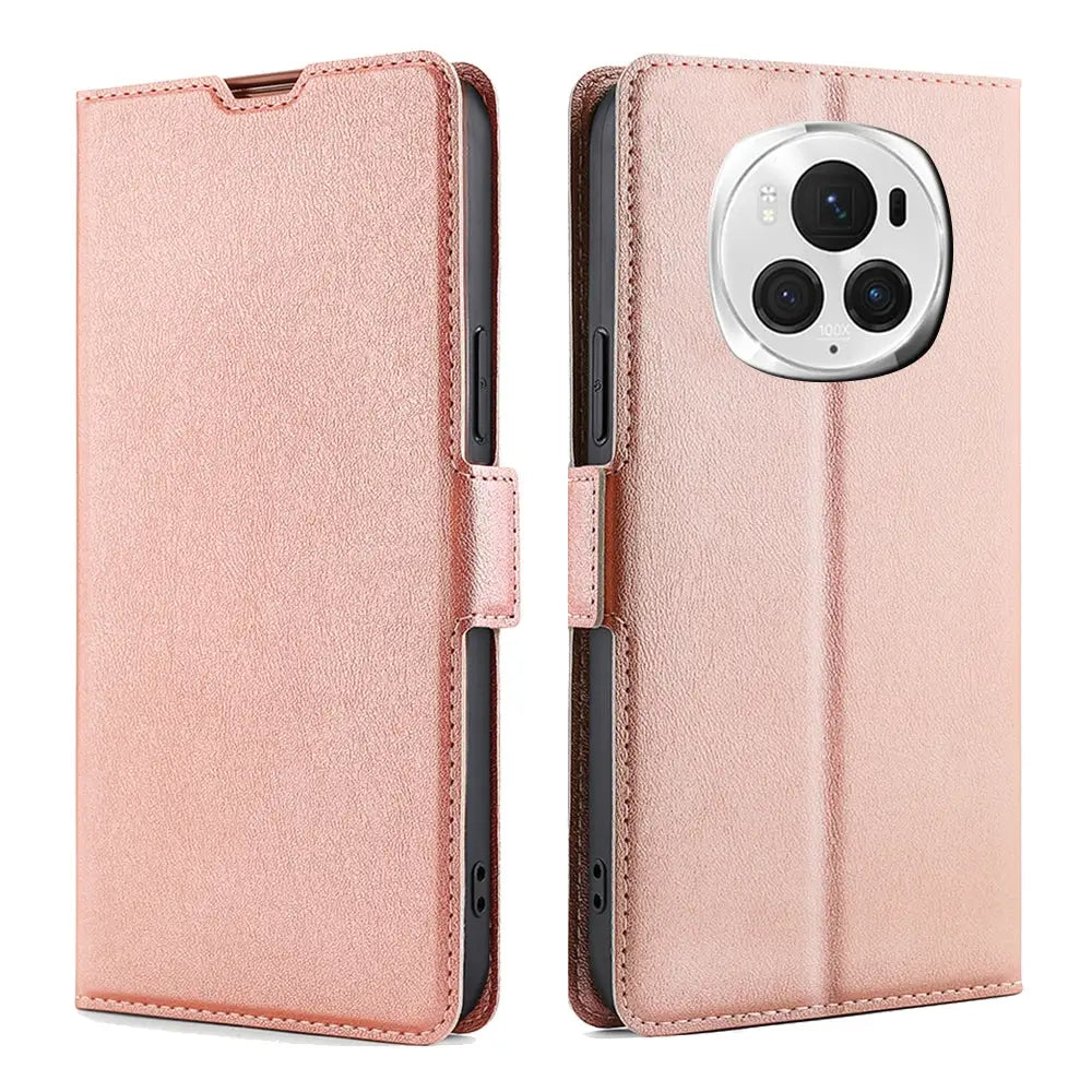 Honor Magic 6 Pro Lompakko Suojakuori – Ruusukulta