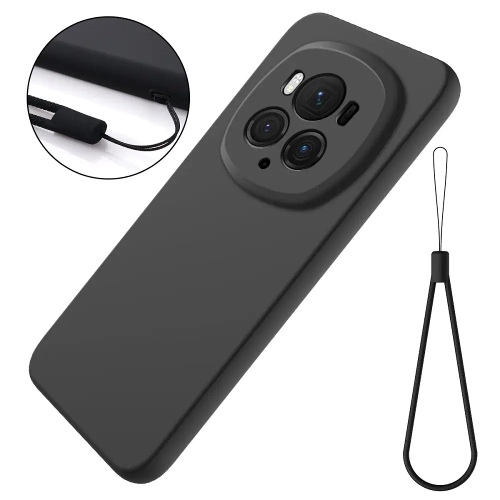 Honor Magic 6 Pro Silikoni Suojakuori – Musta