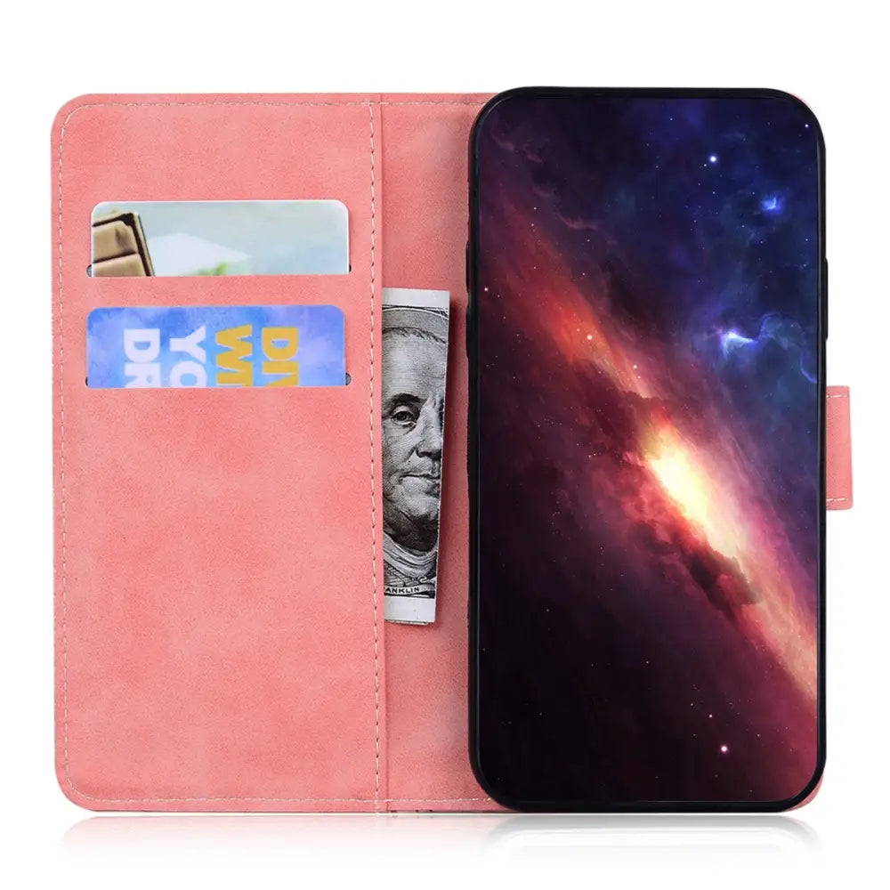 Honor X6a Lompakko Suojakotelo Ruusukulta
