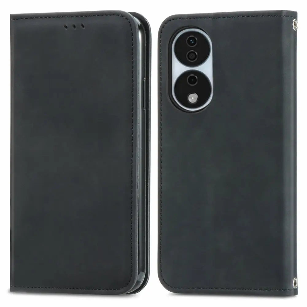 Honor X7b / 90 Smart 5G Unitec Lompakko Suojakotelo Musta