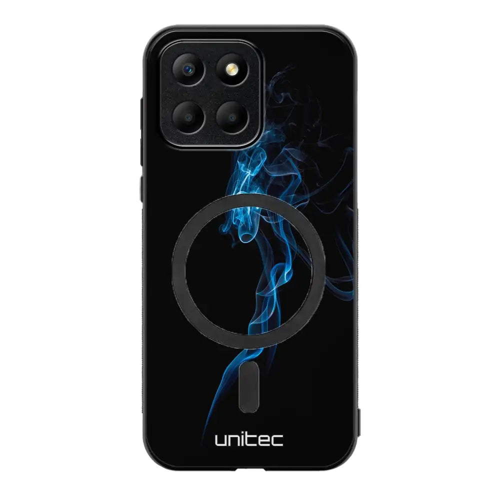 Honor X8 suojakuoret - Blue Smoke On Black