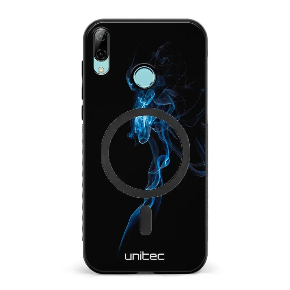 Huawei P Smart 2019 suojakuoret - Blue Smoke On Black