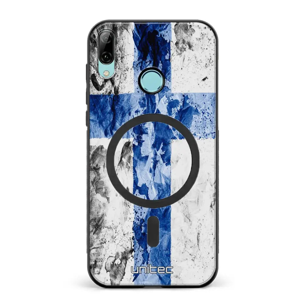 Huawei P Smart 2019 suojakuoret - Painted Finnish Flag