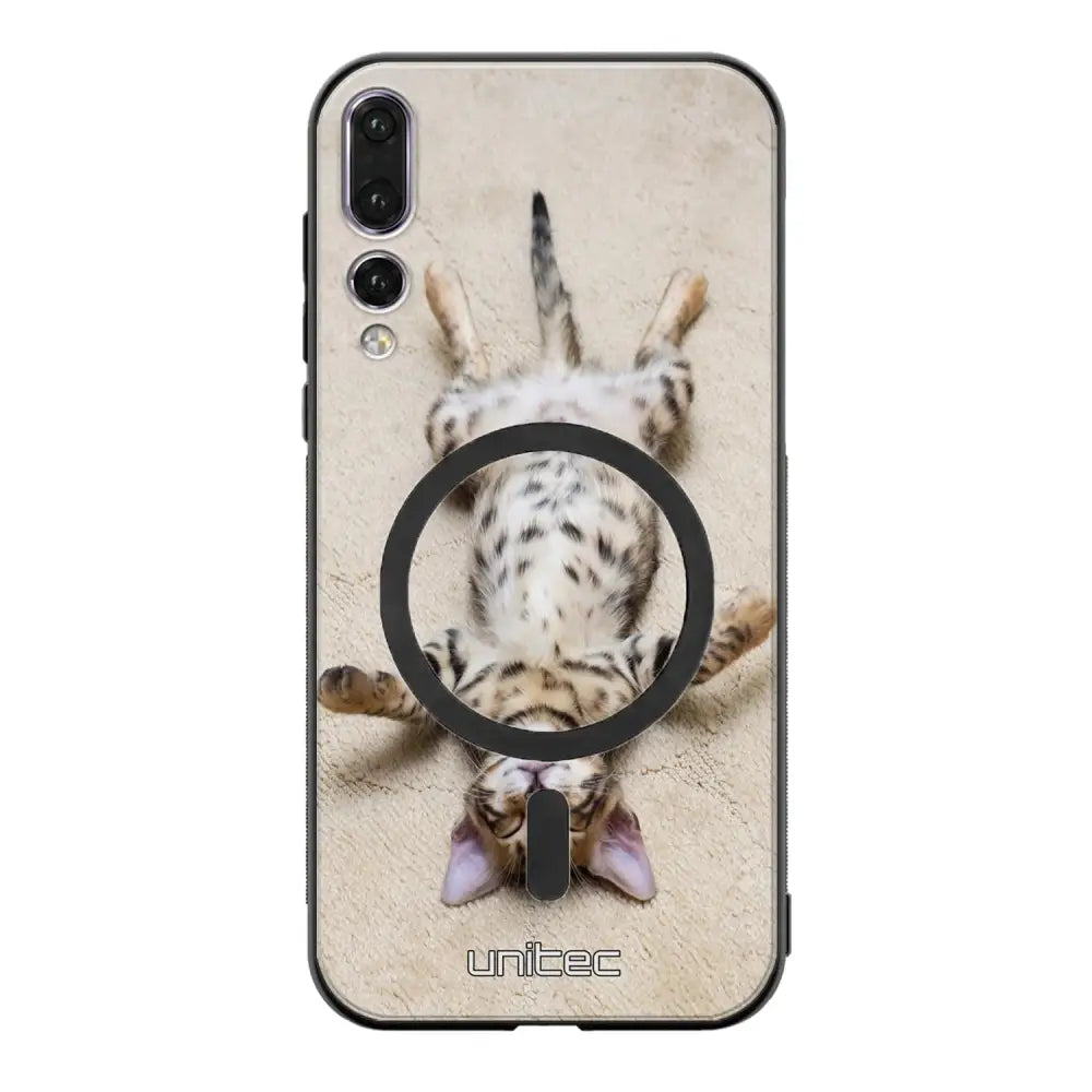 Huawei P20 Pro kissa suojakuoret - Relaxing Cat