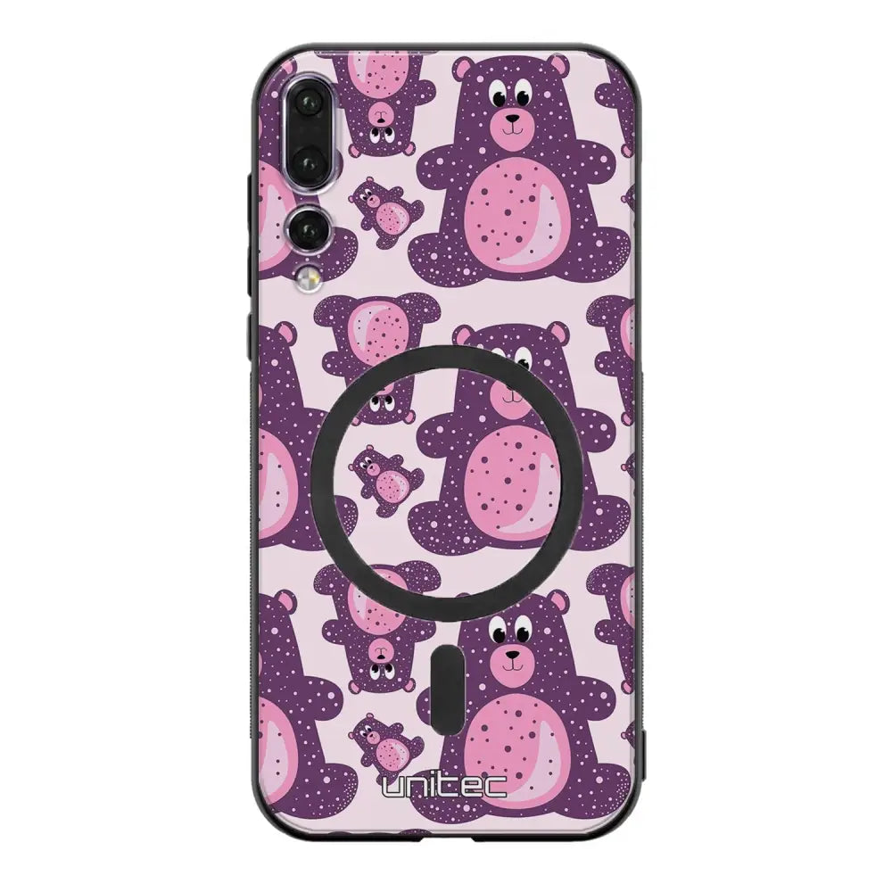 Huawei P20 Pro suojakuoret - Purple Teddy Bear