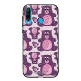 Huawei P30 Lite suojakuoret - Purple Teddy Bear - Ei