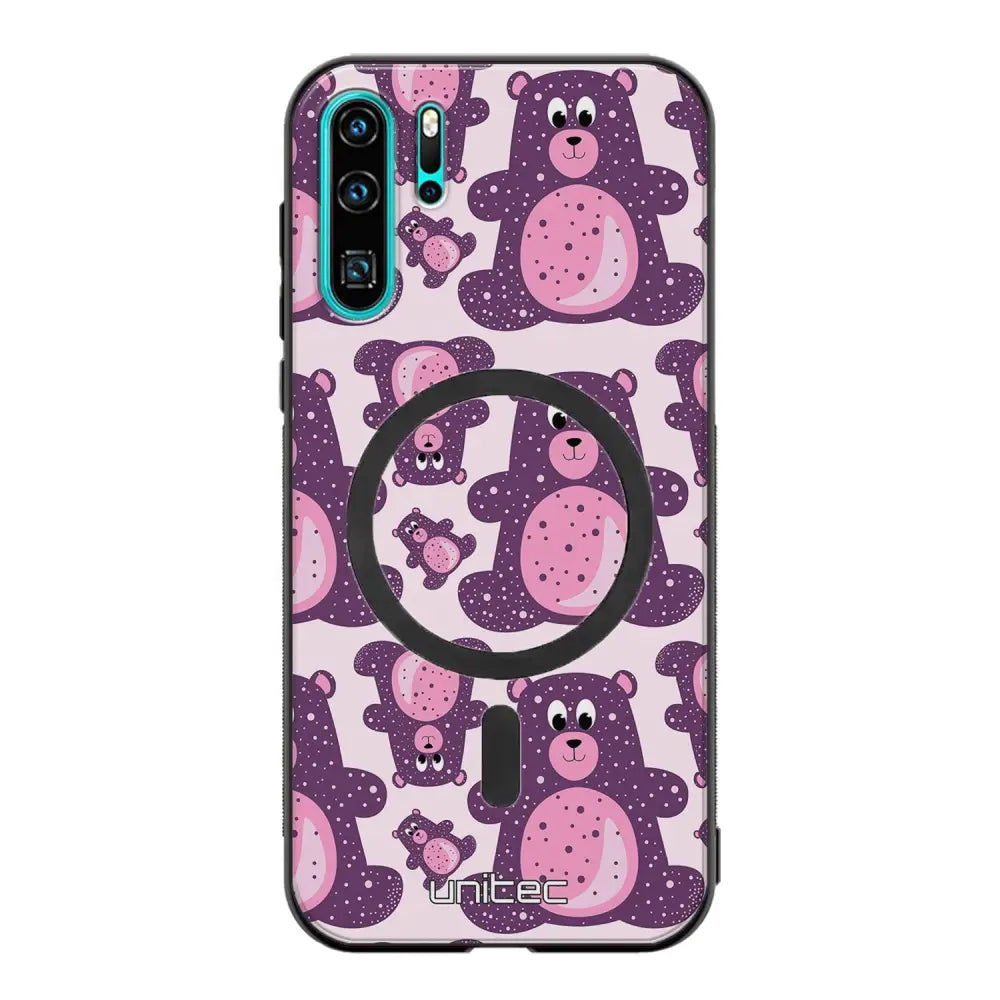 Huawei P30 Pro suojakuoret - Purple Teddy Bear