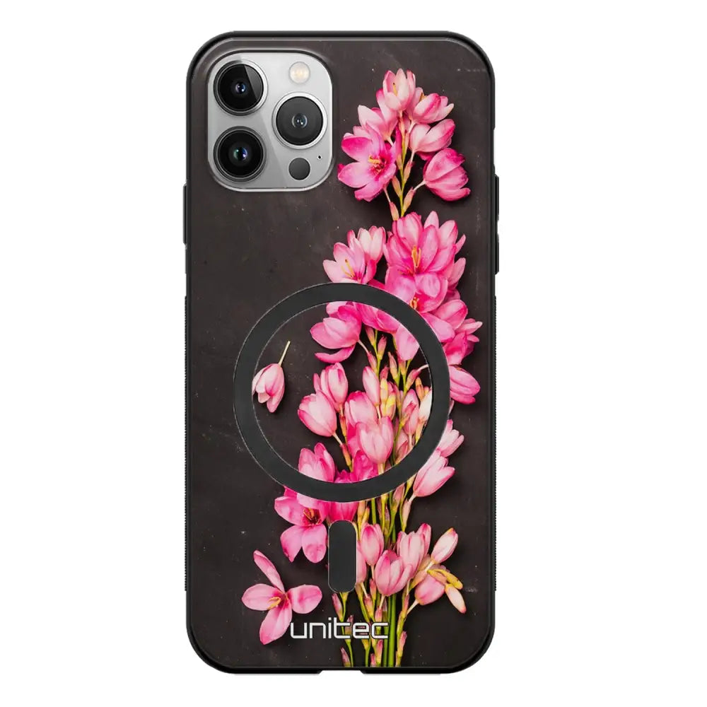 iPhone 11 Pro Max kukka suojakuoret - Pink Flowers