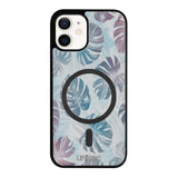 iPhone 12 Mini kukka suojakuoret - Monstera Texture