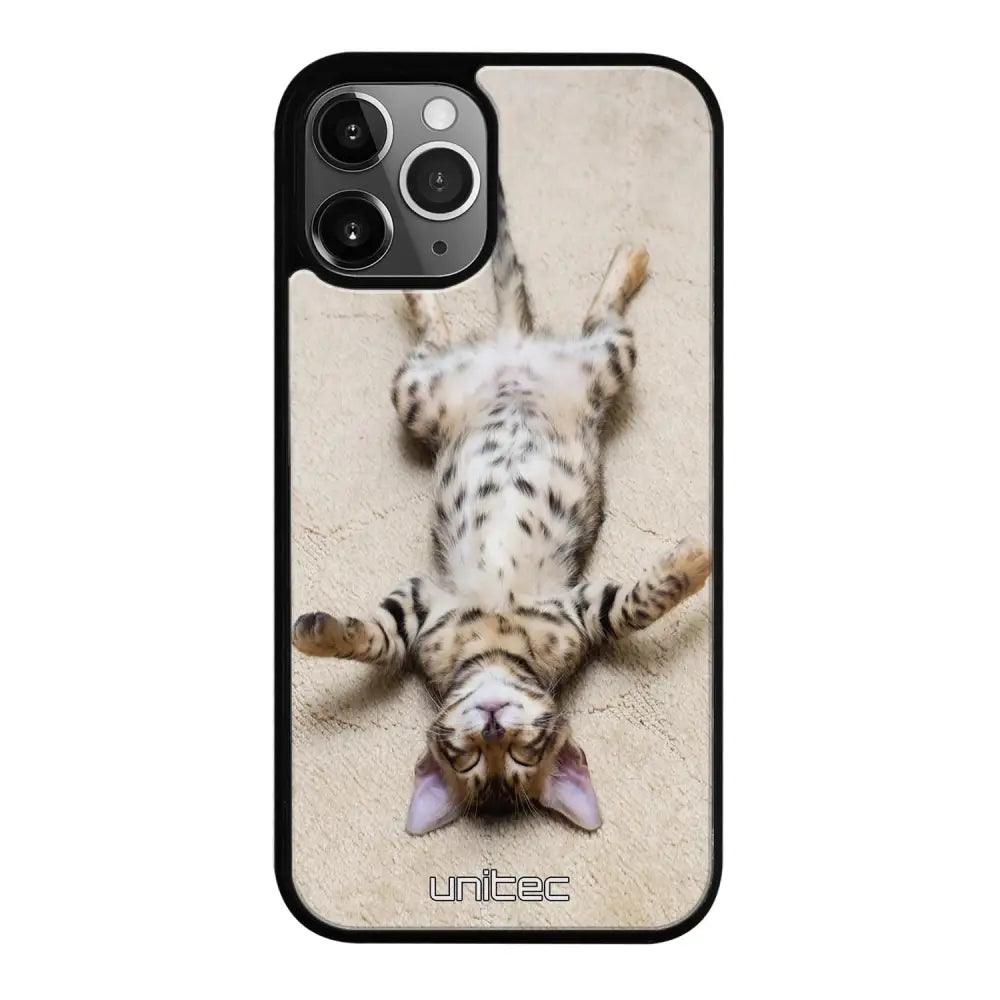 iPhone 12 Pro Max kissa suojakuoret - Relaxing Cat - Ei