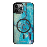 iPhone 12 Pro Max marmori suojakuoret - Turquoise Marble