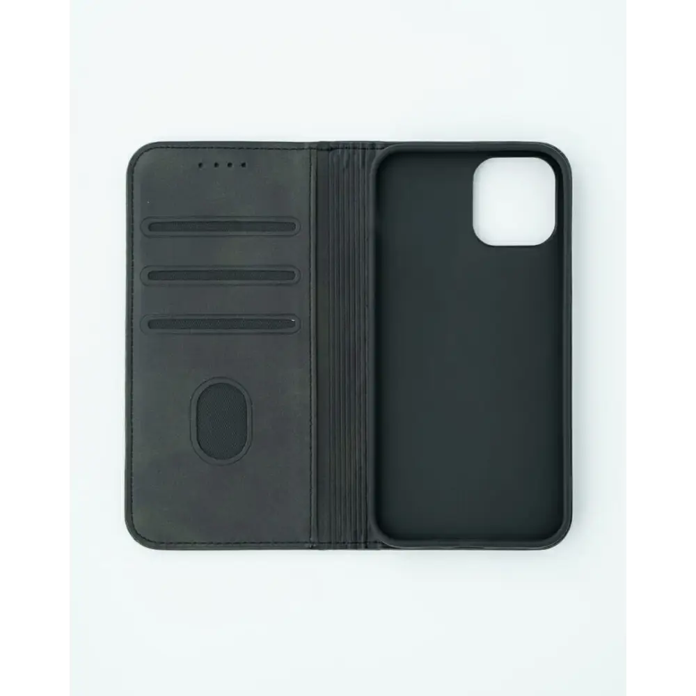 iPhone 12 Pro Max Unitec Lompakko Suojakotelo - Musta