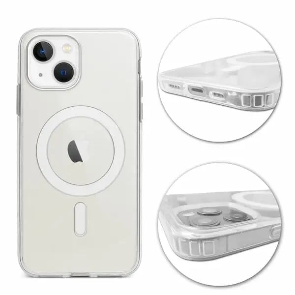 iPhone 13 Mini / iPhone 12 Mini MagSafe suojakuori Läpinäkyvä