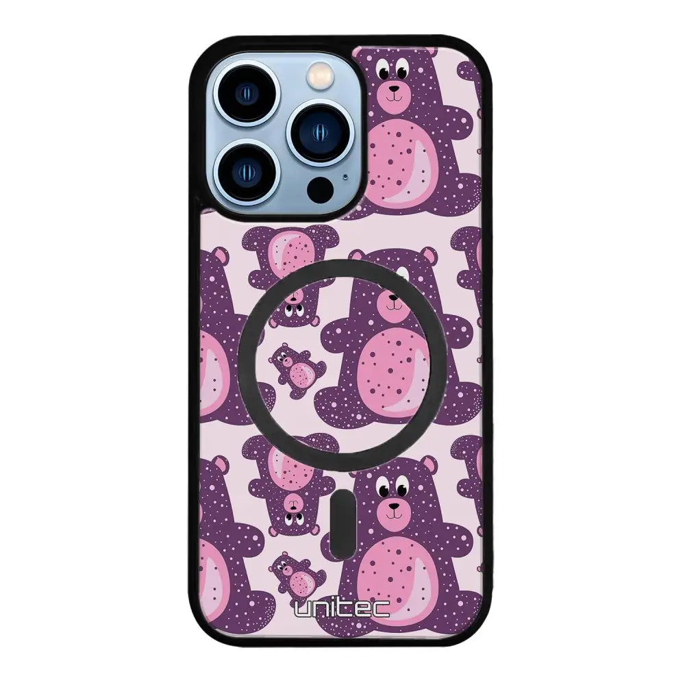 iPhone 13 Pro Max suojakuoret - Purple Teddy Bear