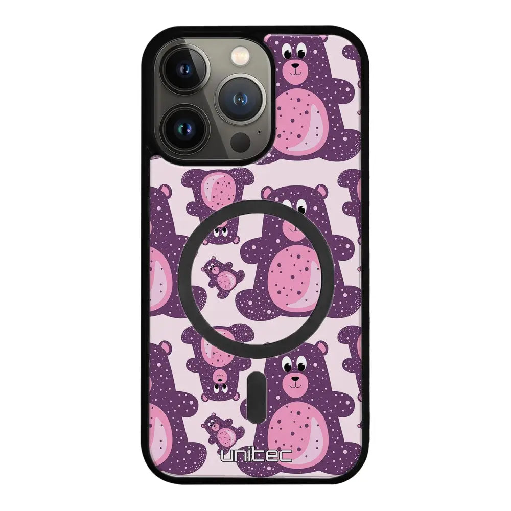 iPhone 13 Pro suojakuoret - Purple Teddy Bear