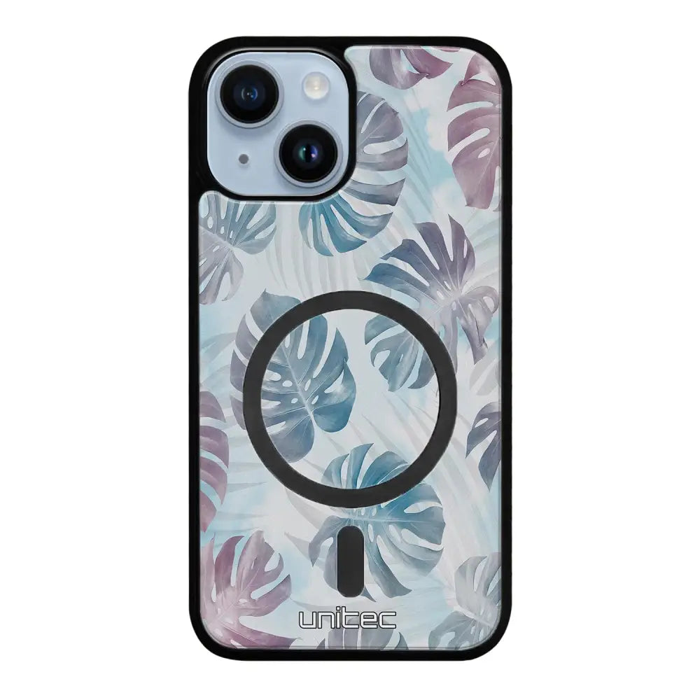 iPhone 14 kukka suojakuoret - Monstera Texture