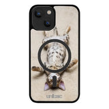 iPhone 14 Plus kissa suojakuoret - Relaxing Cat