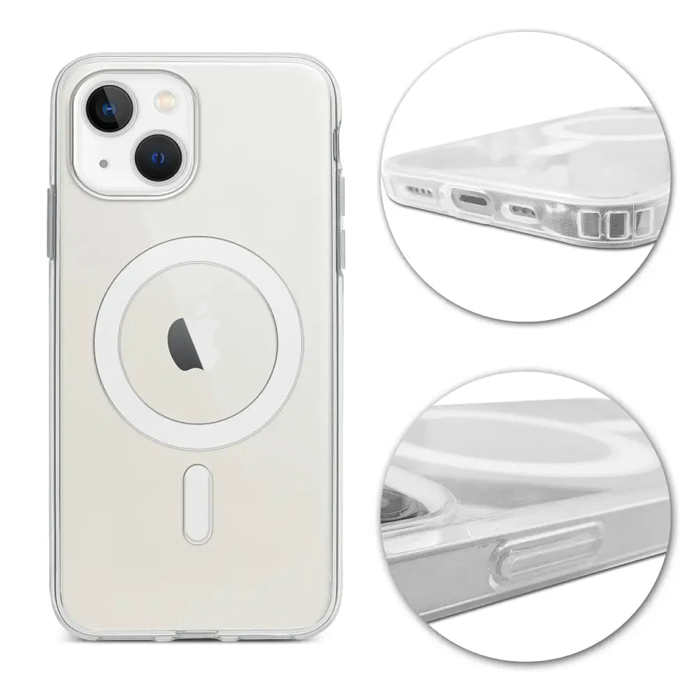 iPhone 14 Plus MagSafe suojakuori Läpinäkyvä