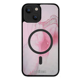 iPhone 14 Plus marmori suojakuoret - Pink Pok Rie