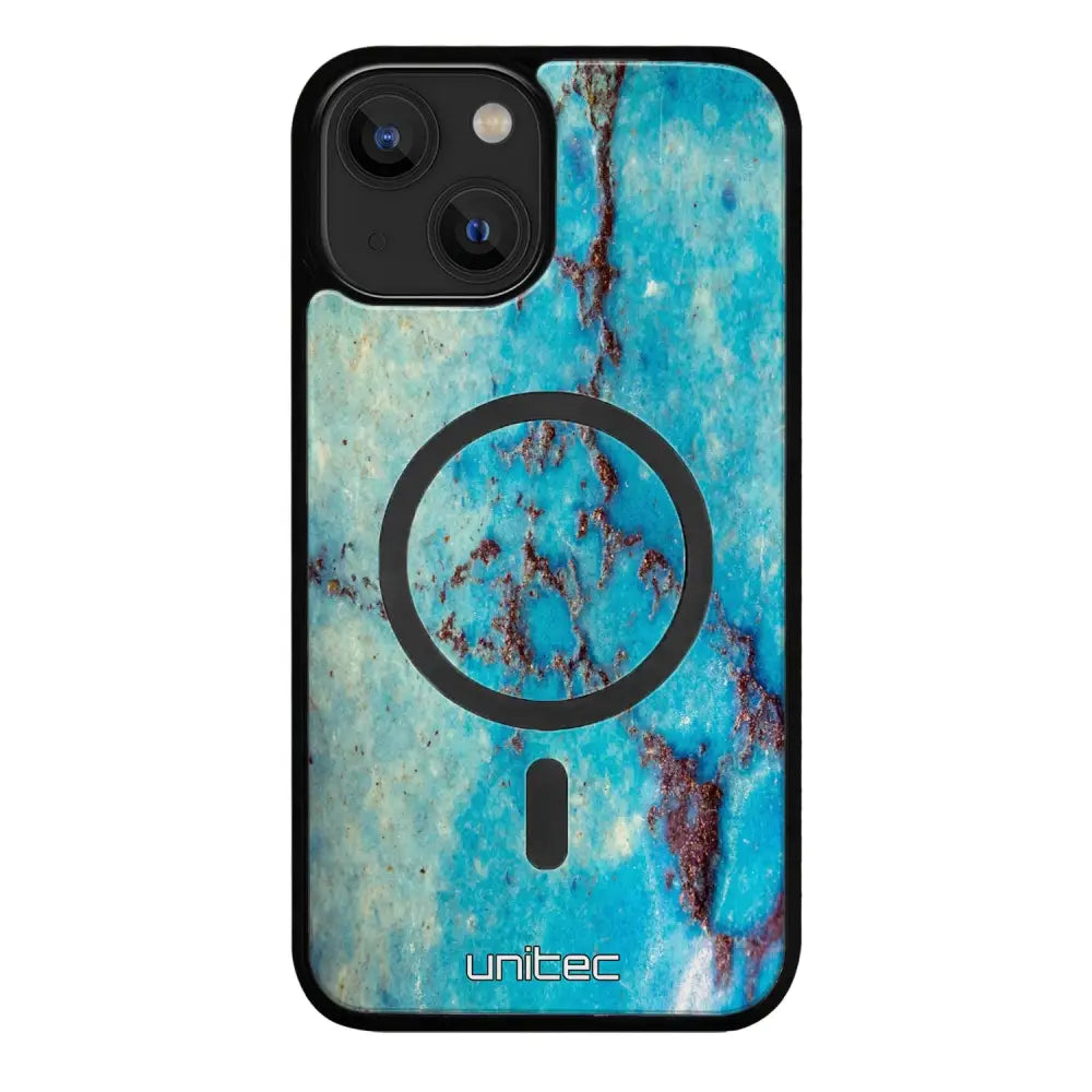 iPhone 14 Plus marmori suojakuoret - Turquoise Marble