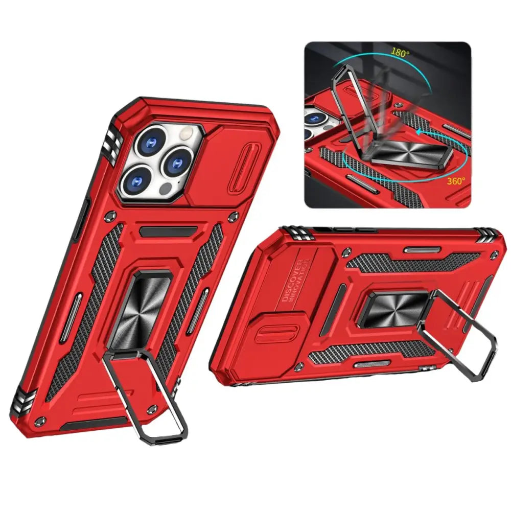 iPhone 14 Pro Armor suojakuori - Punainen