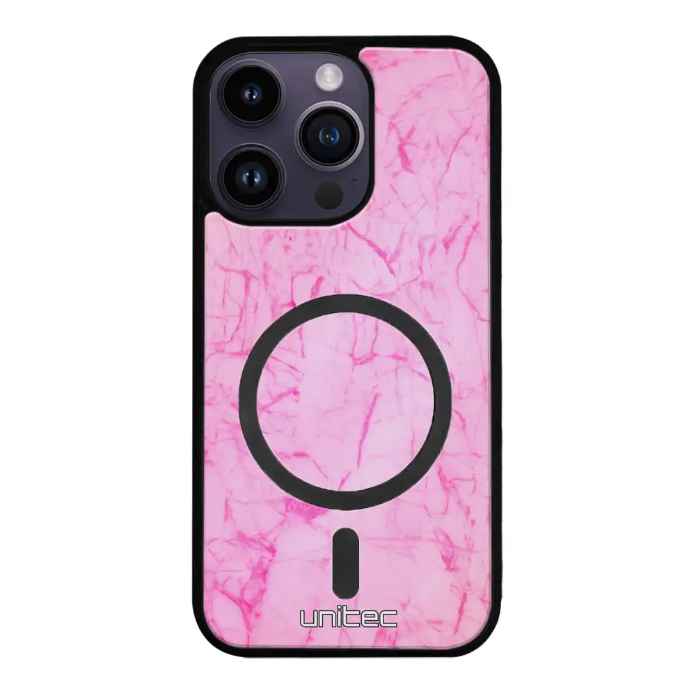 iPhone 14 Pro marmori suojakuoret - Light Pink Marble