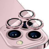 iPhone 14 Pro / iPhone 14 Pro Max Kameran panssarilasi Glitter - Pinkki (3kpl)