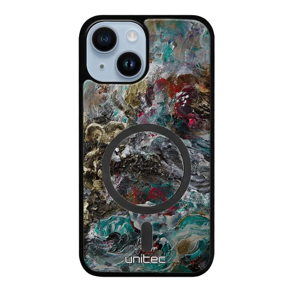 iPhone 15 modern art suojakuoret - Heart Knows - Noora Kämppi