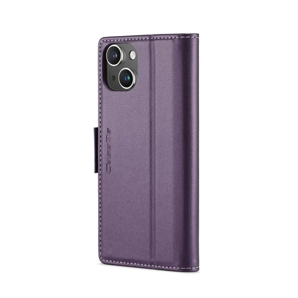 iPhone 15 Plus Lompakko suojakotelo RFID - Violetti - CaseMe