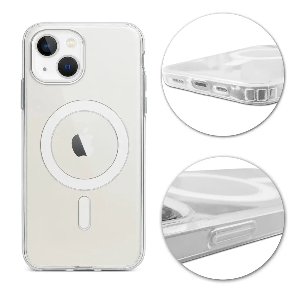 iPhone 15 Pro MagSafe suojakuori - Läpinäkyvä