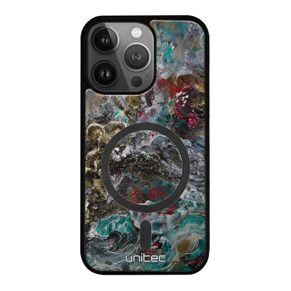 iPhone 15 Pro Max modern art suojakuoret - Heart Knows - Noora Kämppi