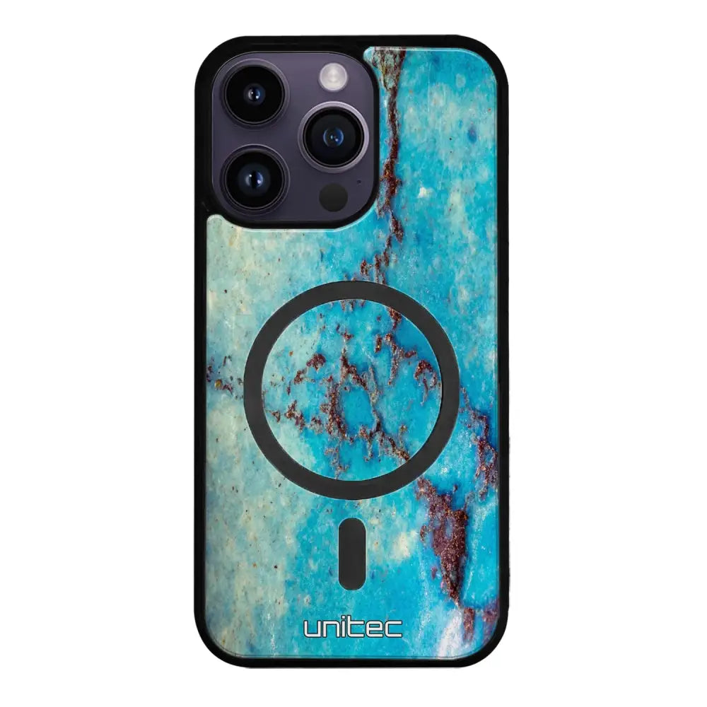 iPhone 16 Pro marmori suojakuoret - Turquoise Marble