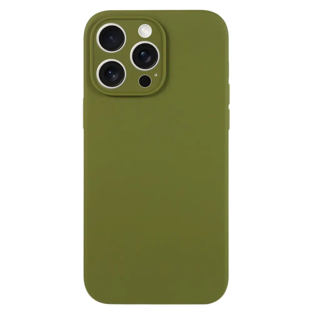 Oliivin vihreä silikonikuori iPhone 16 Pro Max - pro max silikonikuori tarjoaa suojaa