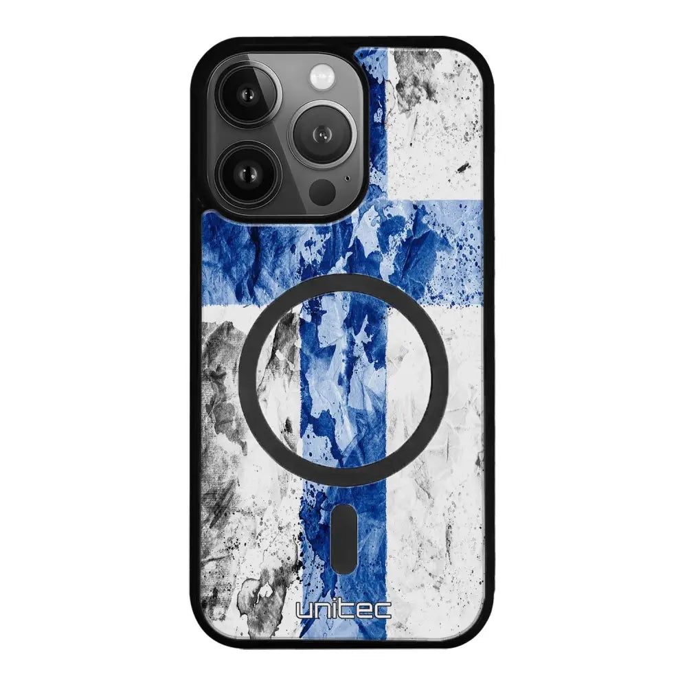 iPhone 16 Pro Max suojakuoret - Painted Finnish Flag
