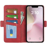 iPhone 16e Lompakko Suojakotelo - Punainen