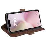 iPhone 16e Lompakko Suojakotelo - Ruskea