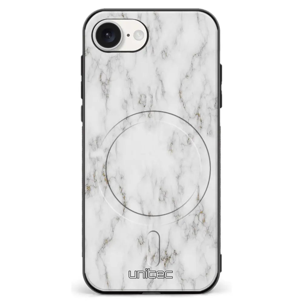 iPhone 16e marmori suojakuoret White Marble