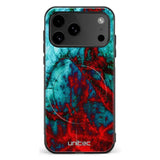 iPhone 17 Air marmori suojakuoret Blue Red Marble