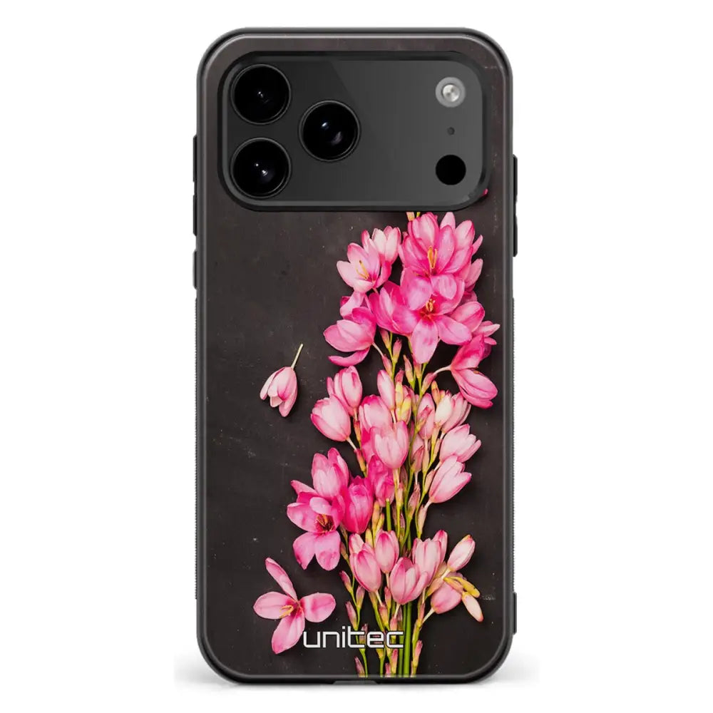 iPhone 17 Pro Max kukka suojakuoret Pink Flowers Ei